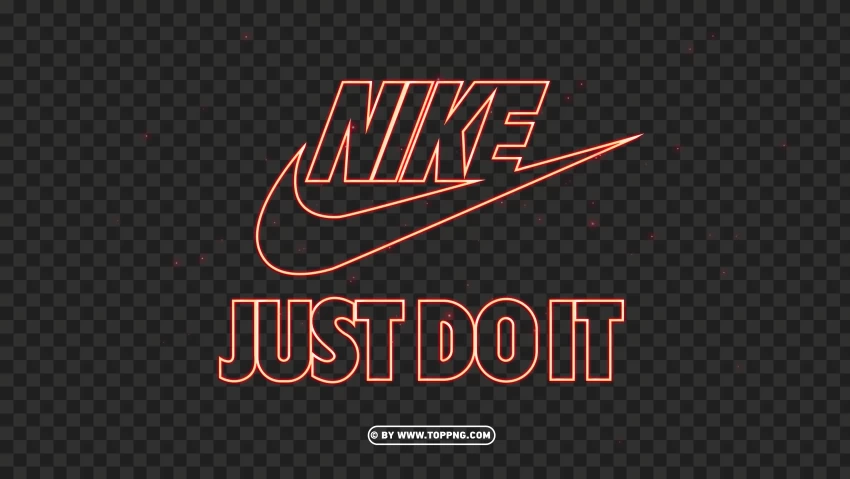 Nike Logo And Just Do It Symbol Gold Neon Text Effect PNG , Nike, Just Do It, Neon, PNG, Nike, Nike Neon Just Do It transparent background