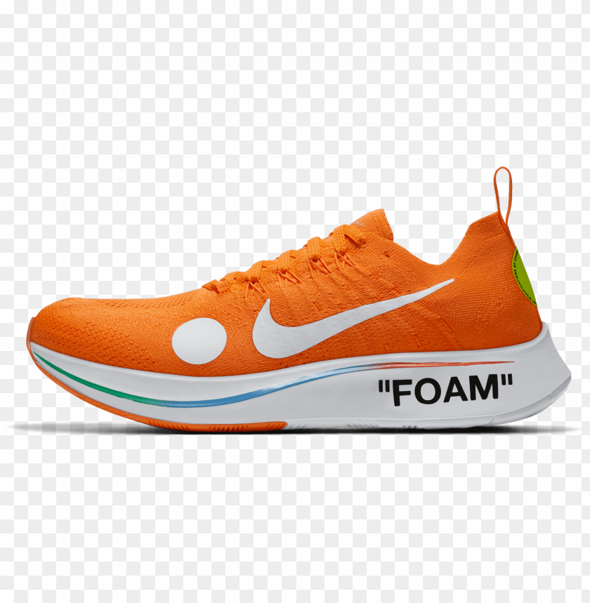 Nike Zoom Fly Off White PNG Transparent Background