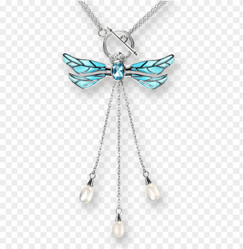 nle barr designs sterling silver dragonfly necklace PNG image with transparent background@toppng.com