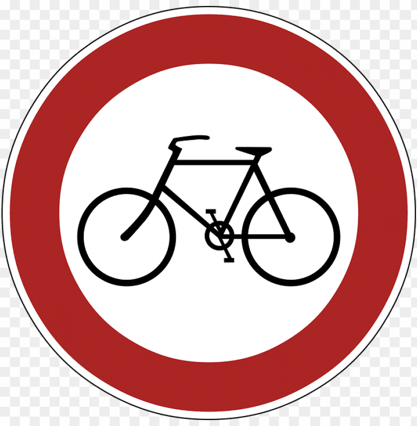 transport, traffic signs, no bicycles road sign, 