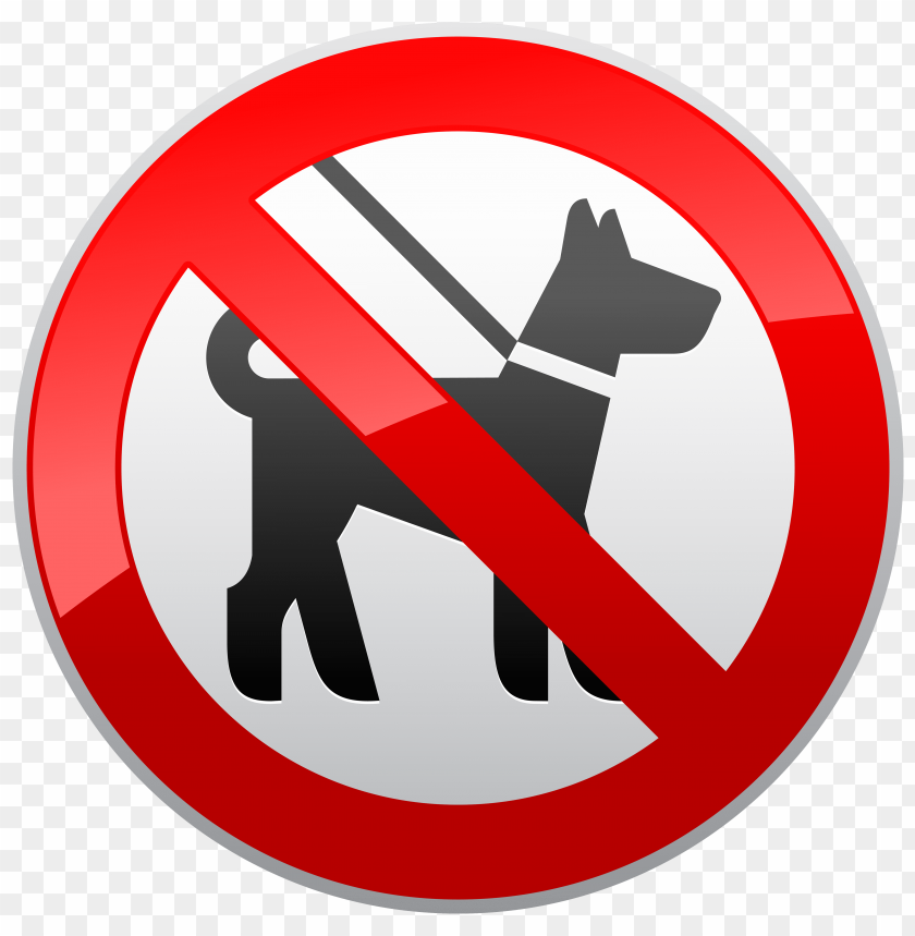 Download no dogs sign prohibition clipart png photo  @toppng.com