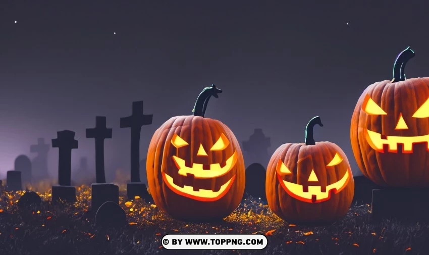 Nocturnal Halloween Aesthetic Spooky Cemetery Wallpaper