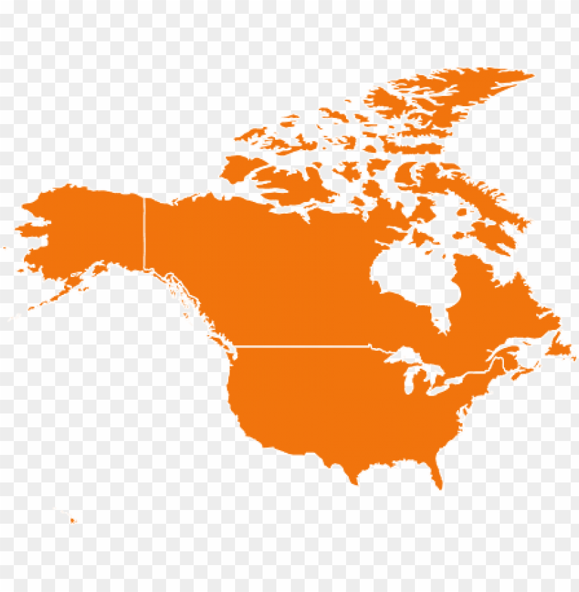 north america without mex PNG transparent with Clear Background ID 89833