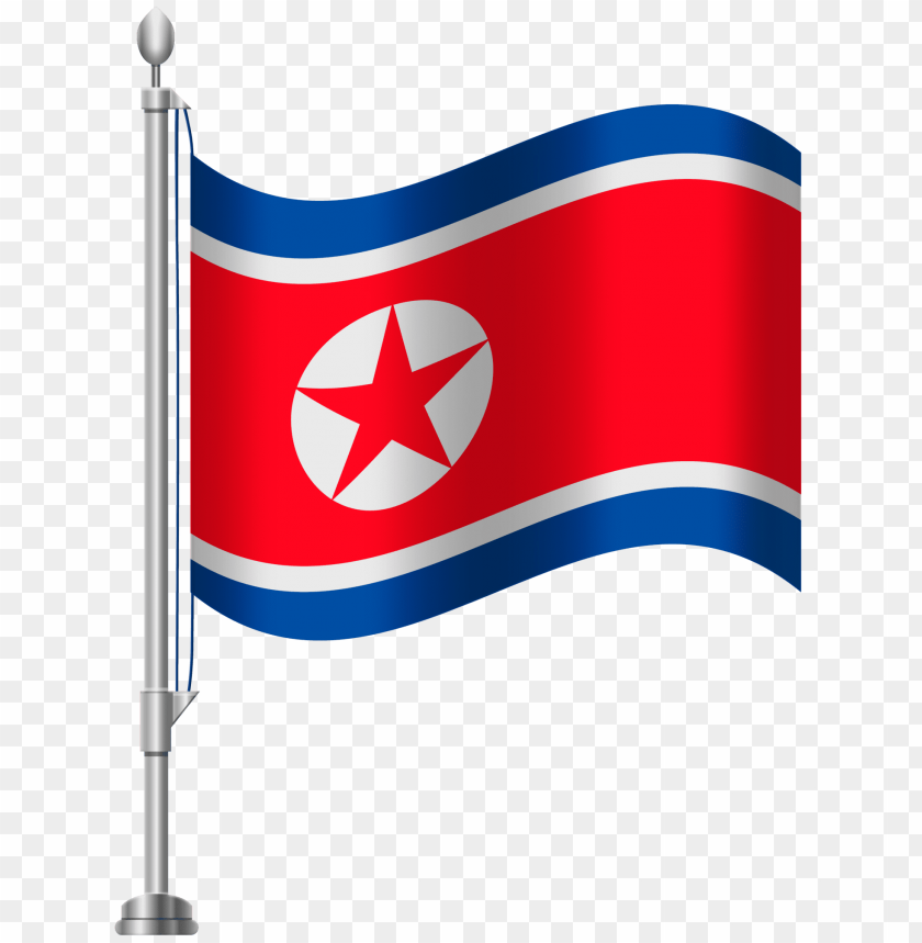 north, korea, flag, png