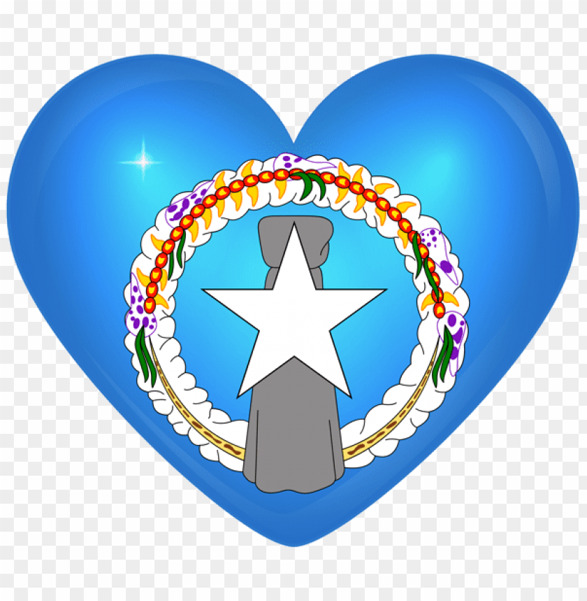 Download northern mariana islands large heart flag clipart png photo  @toppng.com