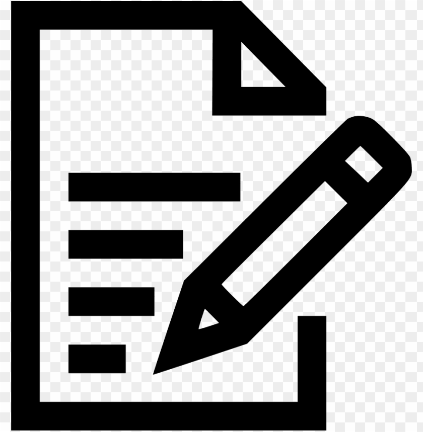 Note Pencile Memo Pen Notebook Book Write Svg Icon Note Pen Icon Png - Free PNG Images