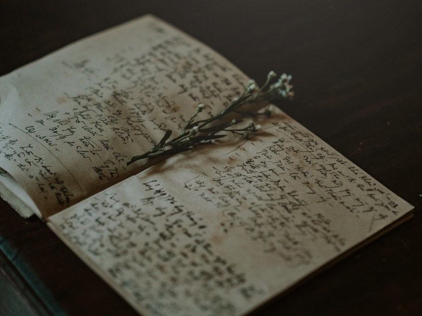 notebook, herbarium, plant, notes