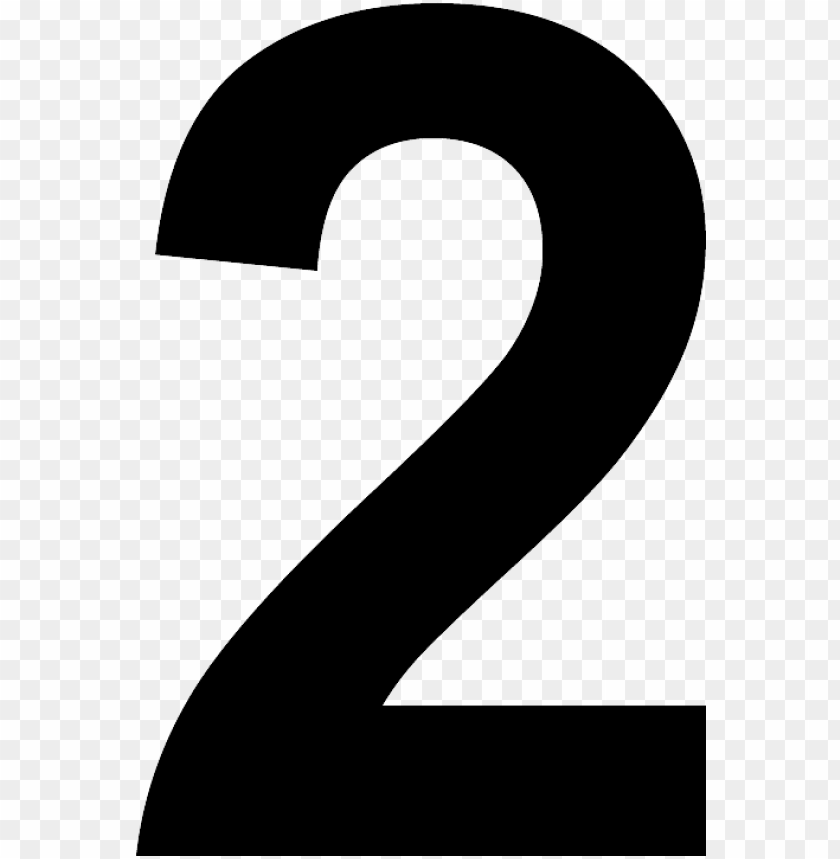 Number 2 Black And White Png Free Png Images Toppng