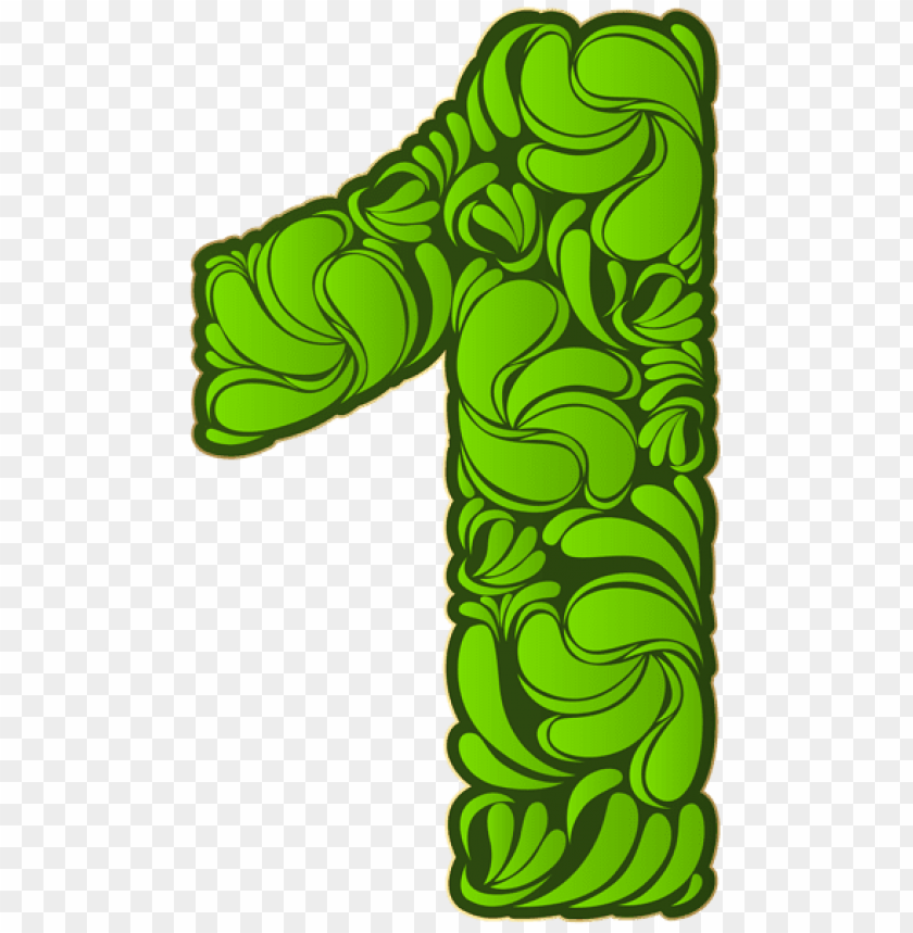 Number One Green Clipart Png Photo 49171 TOPpng