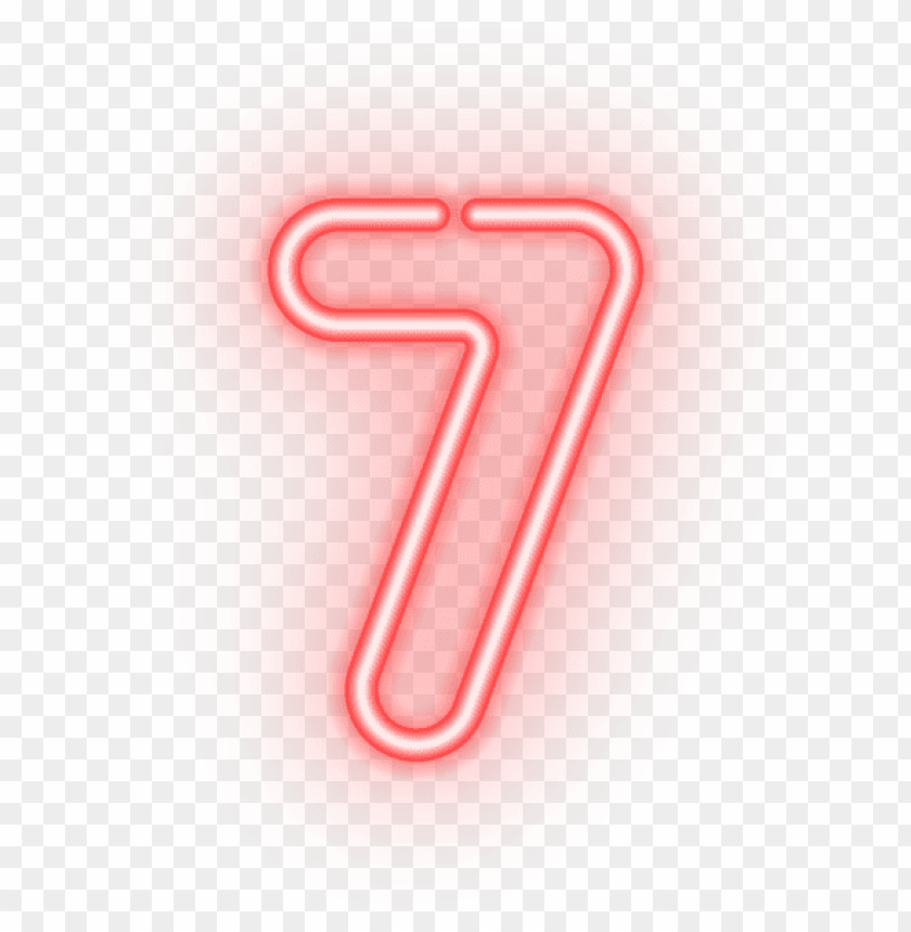 Download Number Seven Neon Clipart Png Photo Toppng