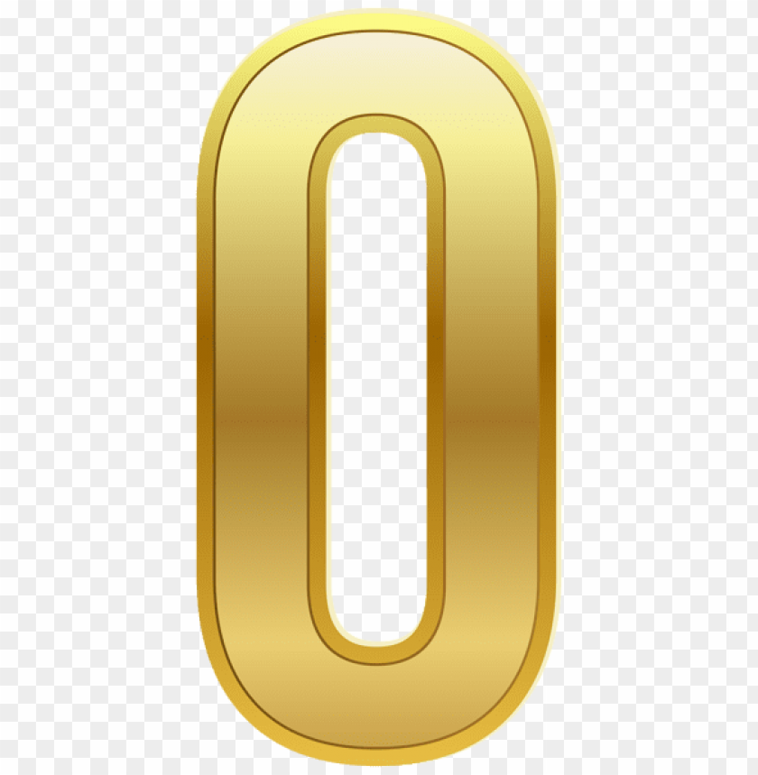 number zero gold classic clipart png photo - 51871