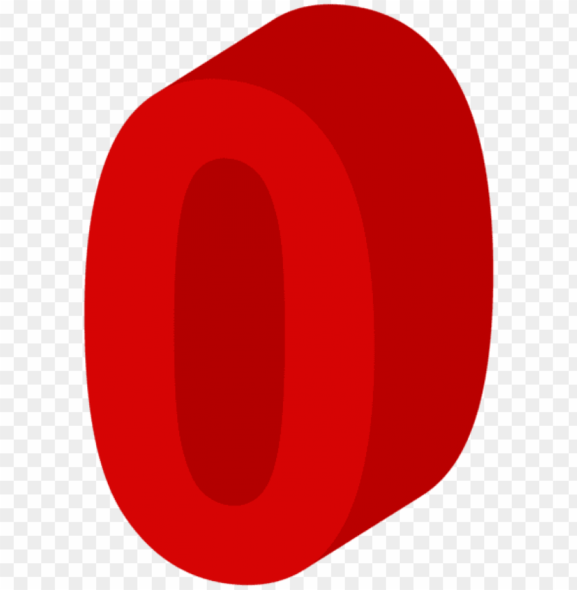number zero red clipart png photo - 51299