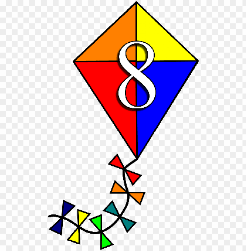 numbers 0-20 on kites - triangle, kite