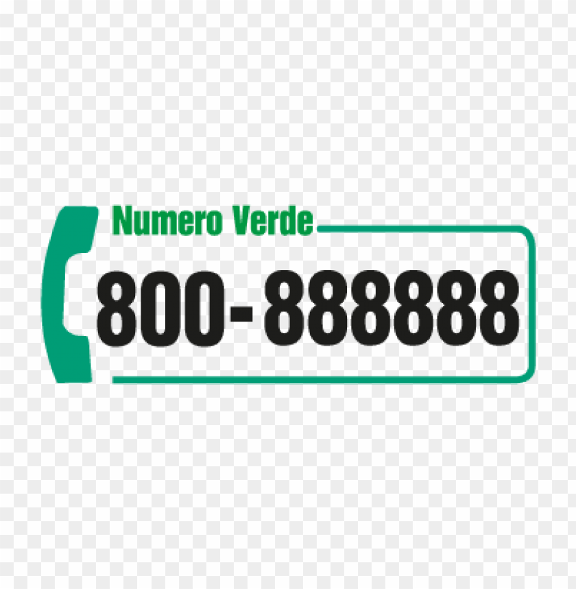  Numero Verde Telecom Vector Logo Free - 464694