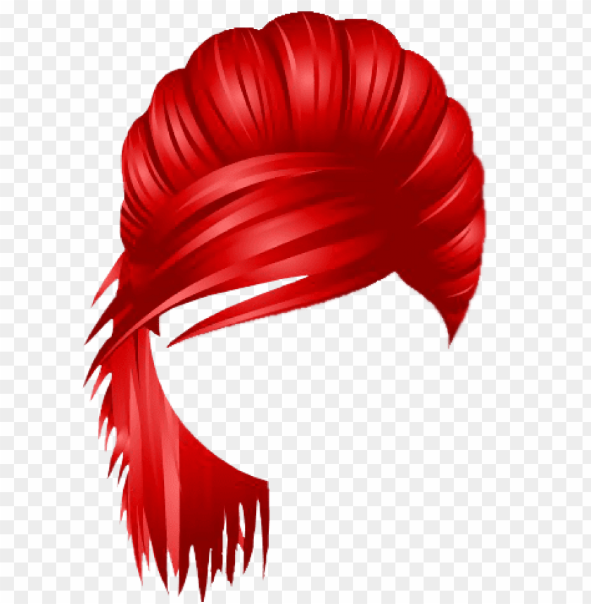 nyc party pulled back hair red png - Free PNG Images ID 56619