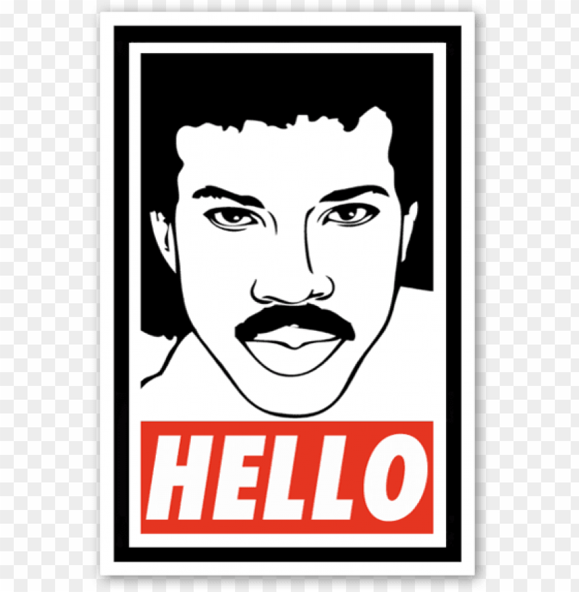 Obey Lionel Sticker - Lionel Richie PNG Transparent With Clear Background ID 223499