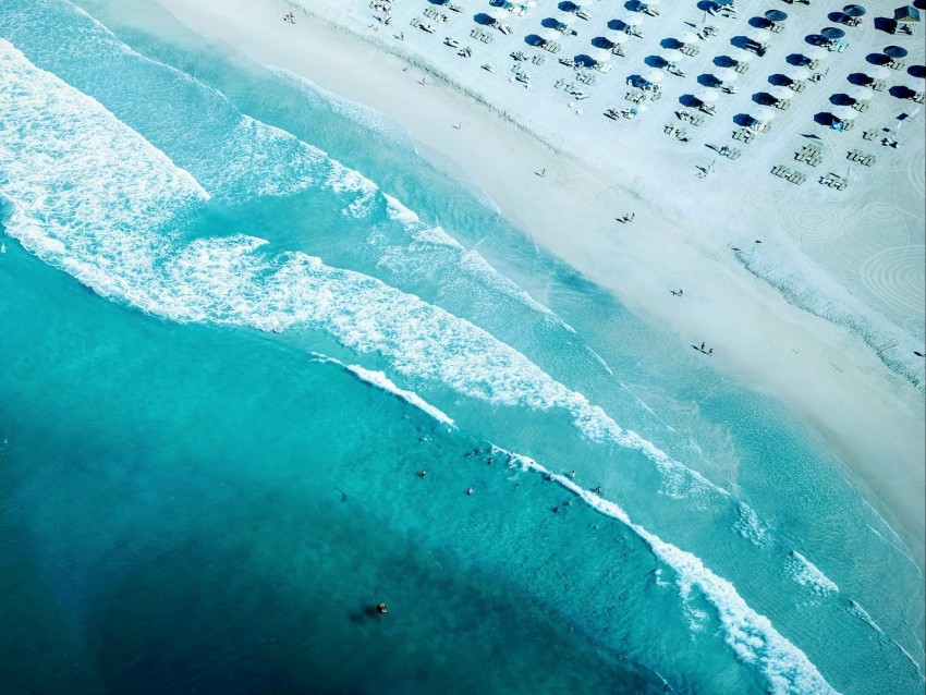 Ocean Sea Aerial View Beach Dubai United Arab Emirates Png - Free PNG Images