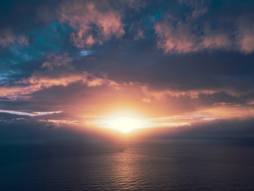 free PNG ocean, sunset, horizon, sky, clouds, sunlight, newport beach, california background PNG images transparent