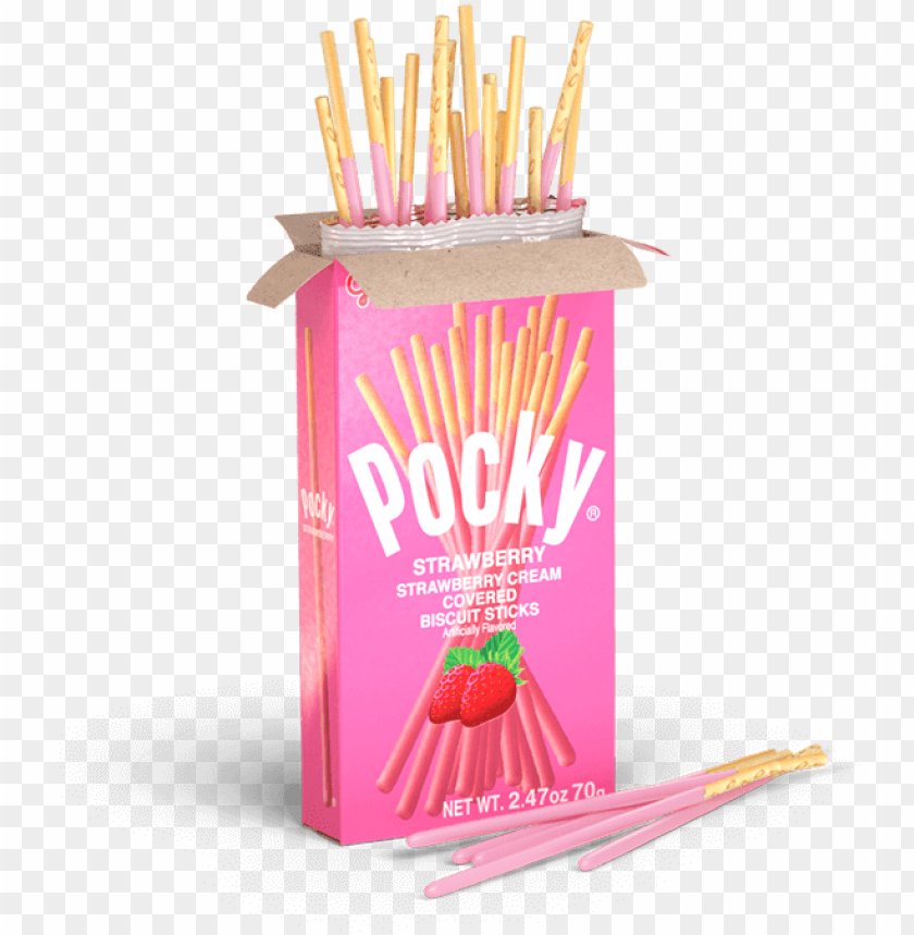free PNG ocky - strawberry flavor - pocky biscuit stick 5 flavor variety pack (pack of PNG image with transparent background PNG images transparent