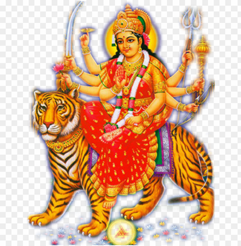 oddess durga maa png clipart - good morning image with goddess PNG image  with transparent background | TOPpng