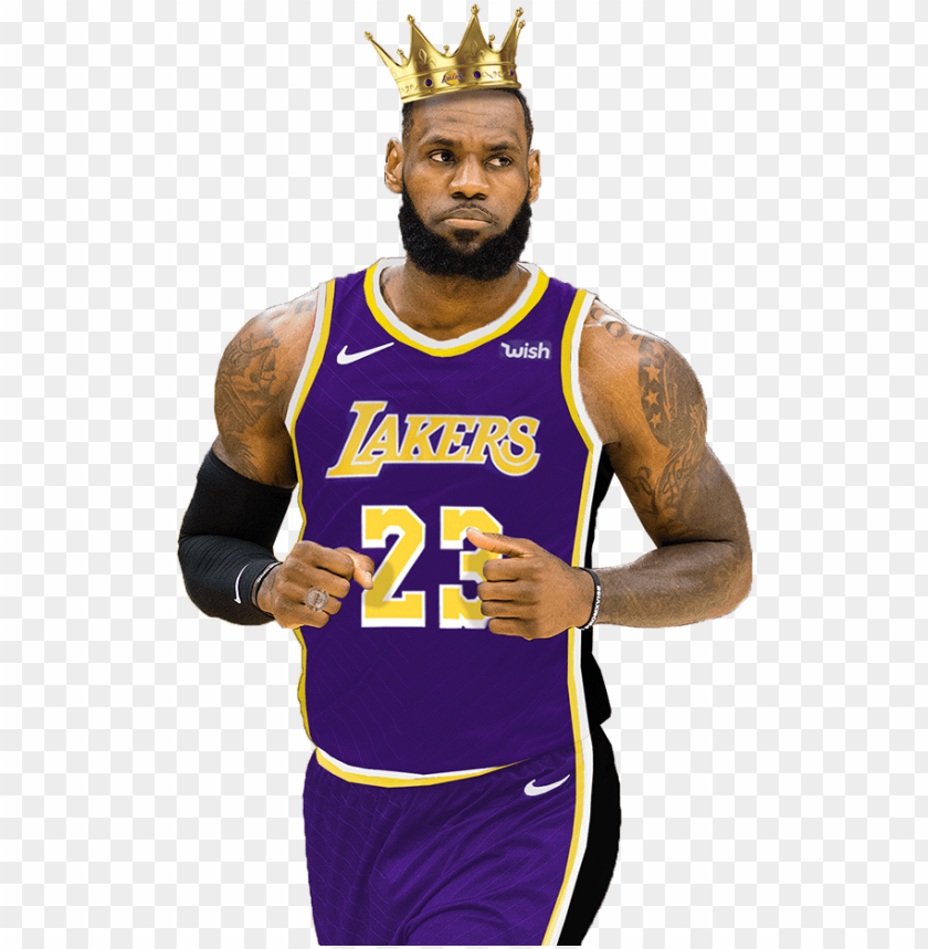 Of Lebron James In The Brand New Los Angeles Lakers - Lebron James Lakers Cartoo PNG Transparent With Clear Background ID 165875