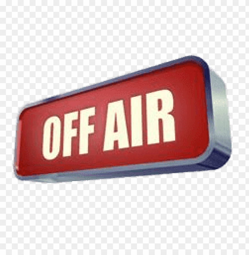 off air sign PNG transparent with Clear Background ID 118686