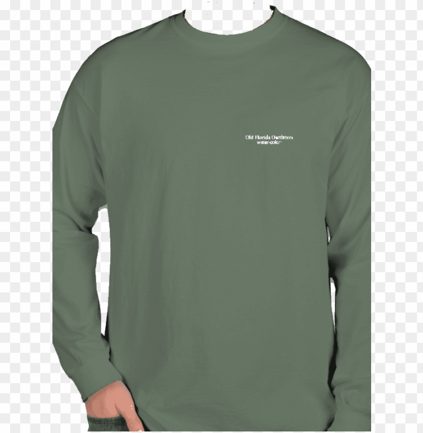 Ofo Long Sleeve Logo T Shirt In Forest White Long Sleeved T