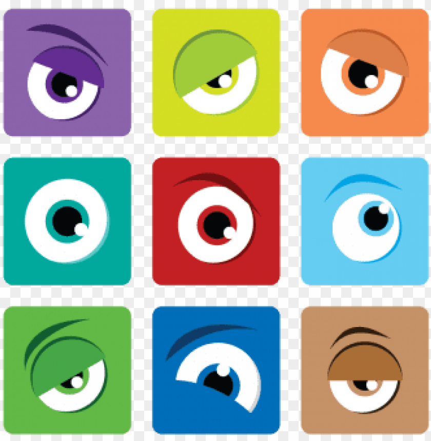 ojos adorables animados PNG image with transparent background | TOPpng