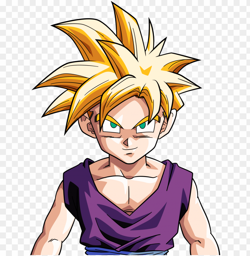 oku clipart head gohan super saiyan 2 PNG transparent with Clear Background ID 272881