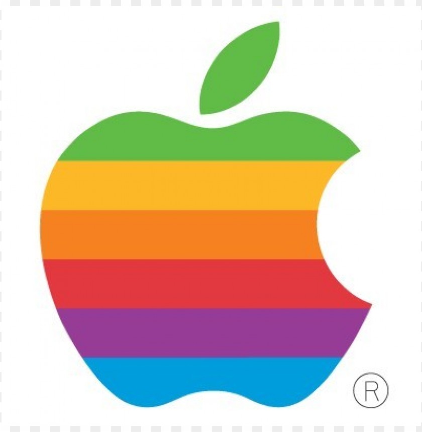  old apple computer logo vector free - 469027