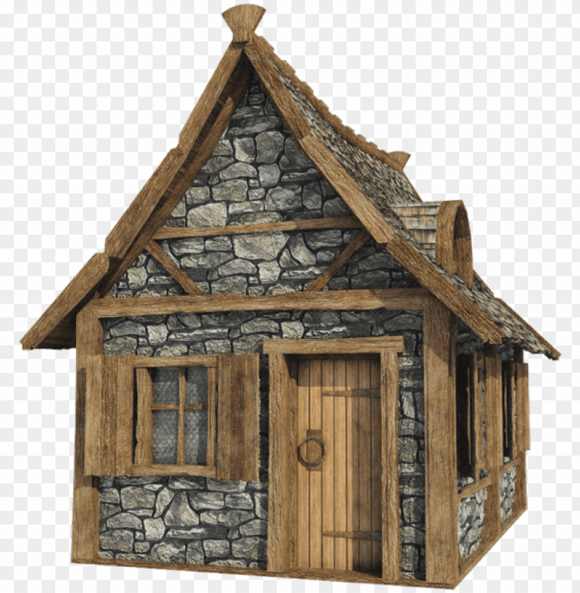 Old House Wall Png - Medieval House PNG Image With Transparent Background