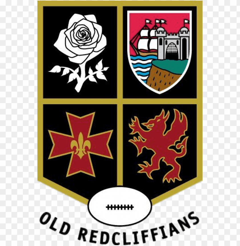 sports, rugby teams, old redcliffians rugby logo, 
