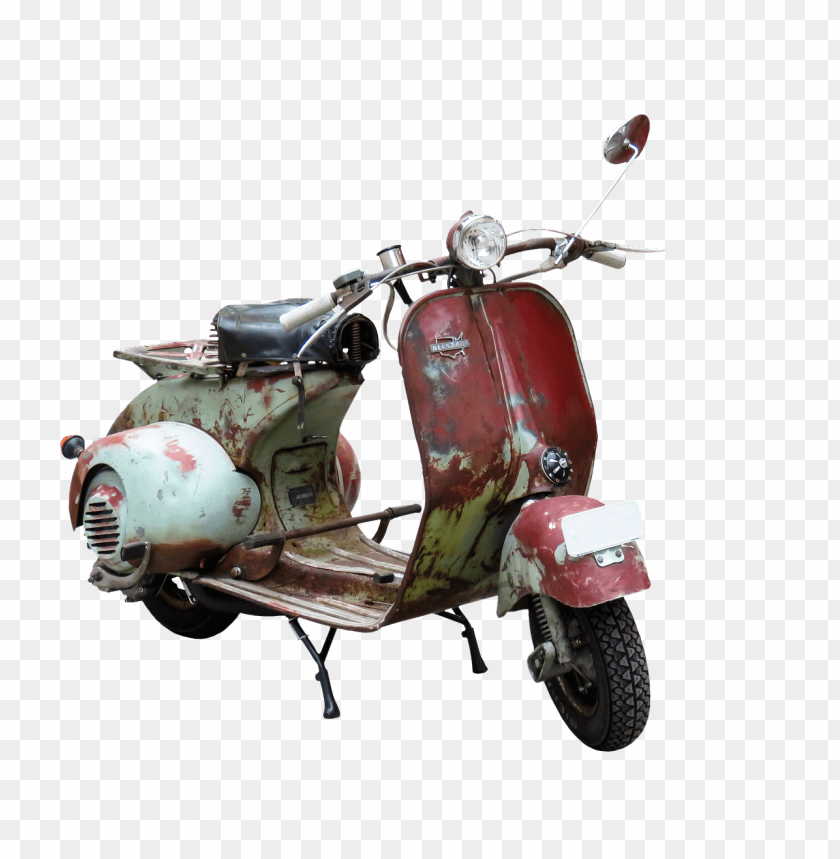 transport, scooters, old rusty moped, 