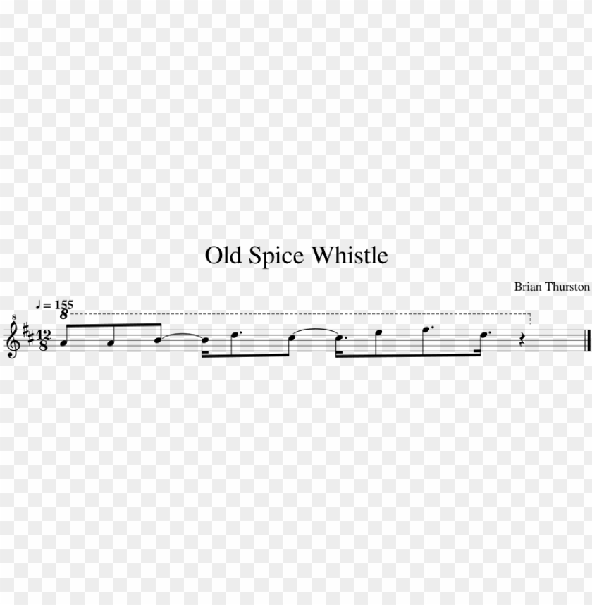 old spice whistle sheet music composed by brian thurston - old spice whistle piano sheet music PNG image with transparent background@toppng.com