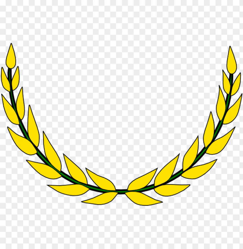 old vector laurel wreath olive leaf circle logo PNG transparent with Clear Background ID 185093