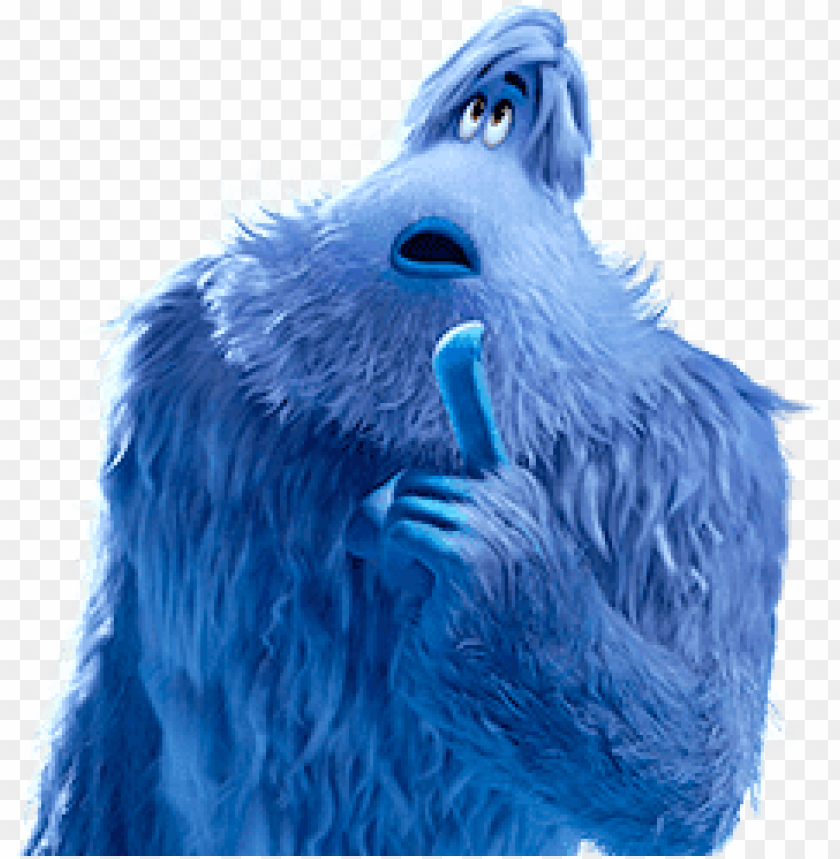 at the movies, cartoons, smallfoot, old yeti holding finger up, 