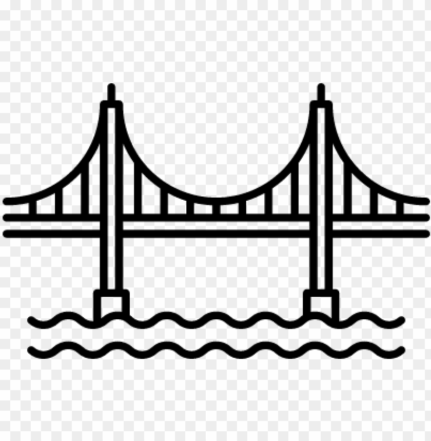 olden gate bridge silhouette png san francisco bridge vector PNG transparent with Clear Background ID 191793