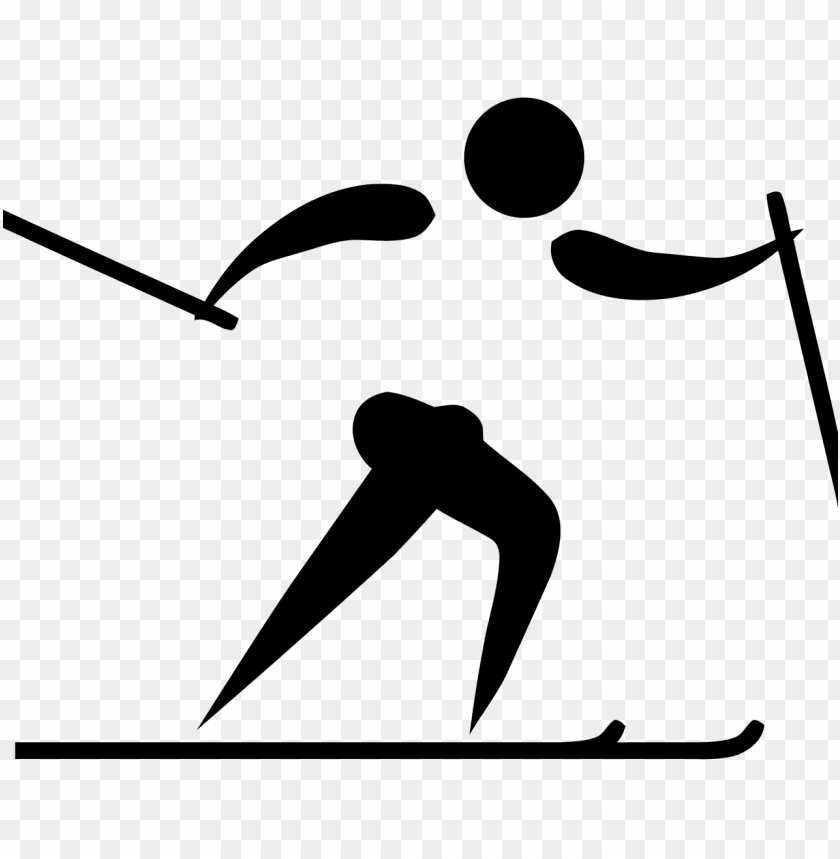 sports, olympics, olympic pictogram cross country skiing, 