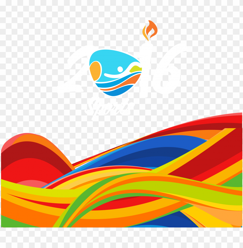 Olympics Vector Torch Design Marathon Swimmi PNG Image With Transparent Background