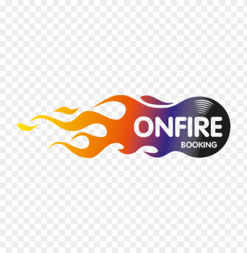 Вектор лого booking. Fire book logo. Onfires