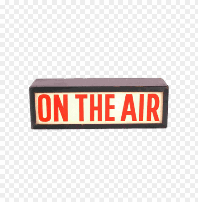 on the air sign PNG transparent with Clear Background ID 118692