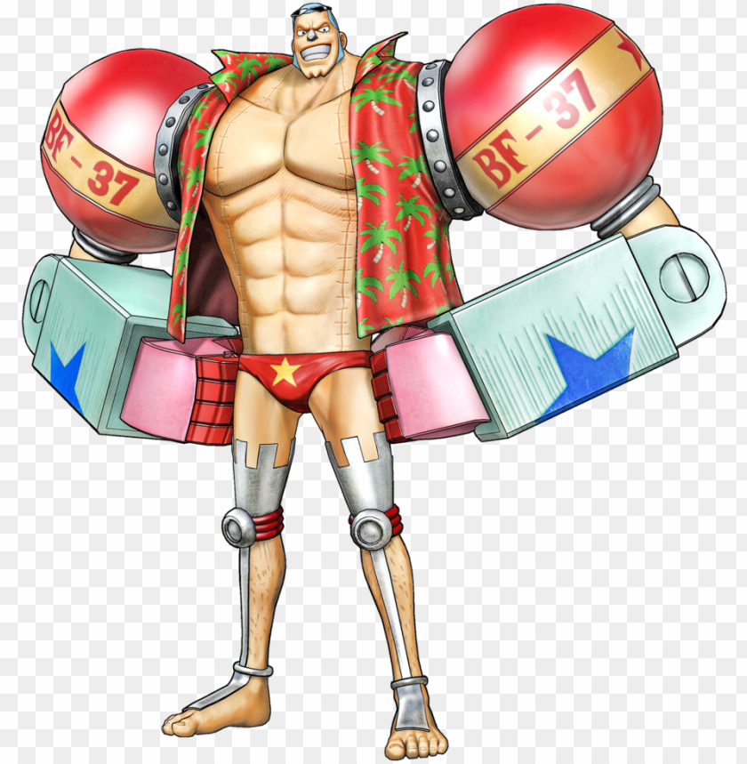 One Piece Clipart Franky - One Piece Pirate Warriors Franky PNG Transparent Background