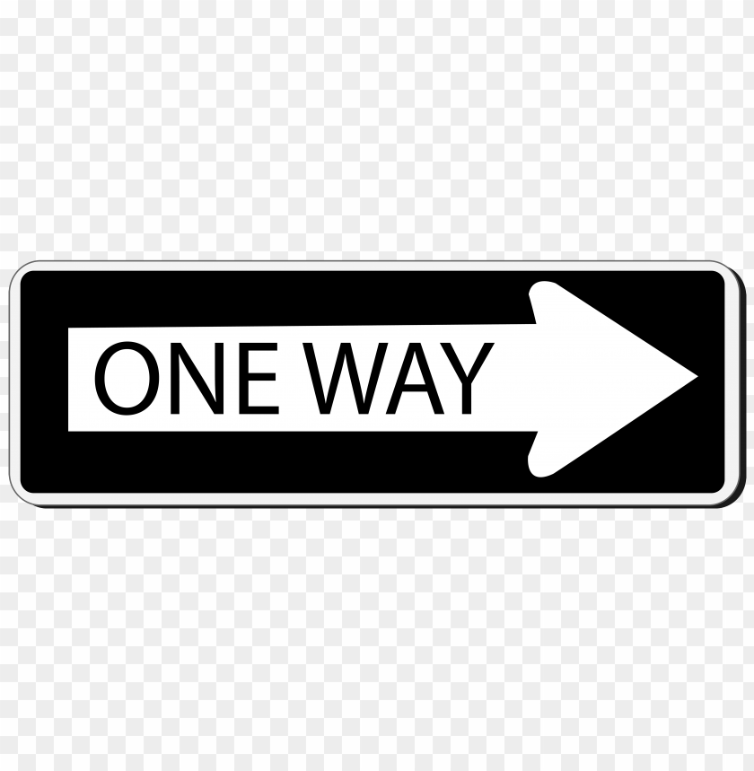 one, sign, way