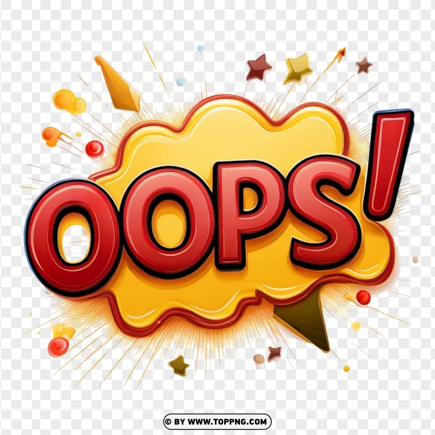 Oops Clipart PNG Transparent Background