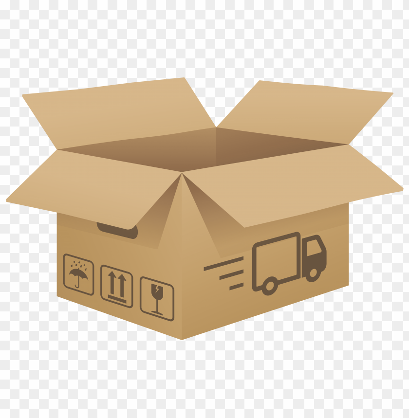 Download open cardboard box clipart png photo  @toppng.com