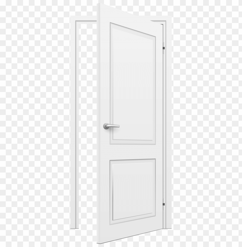 door, open, white