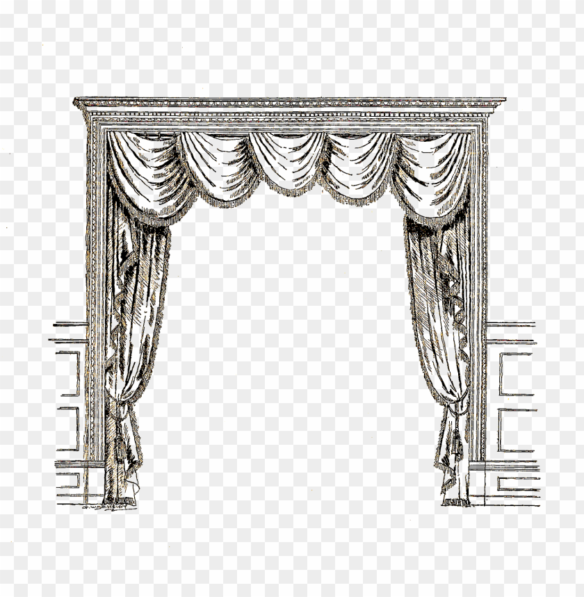 open door with curtains PNG image with transparent background@toppng.com