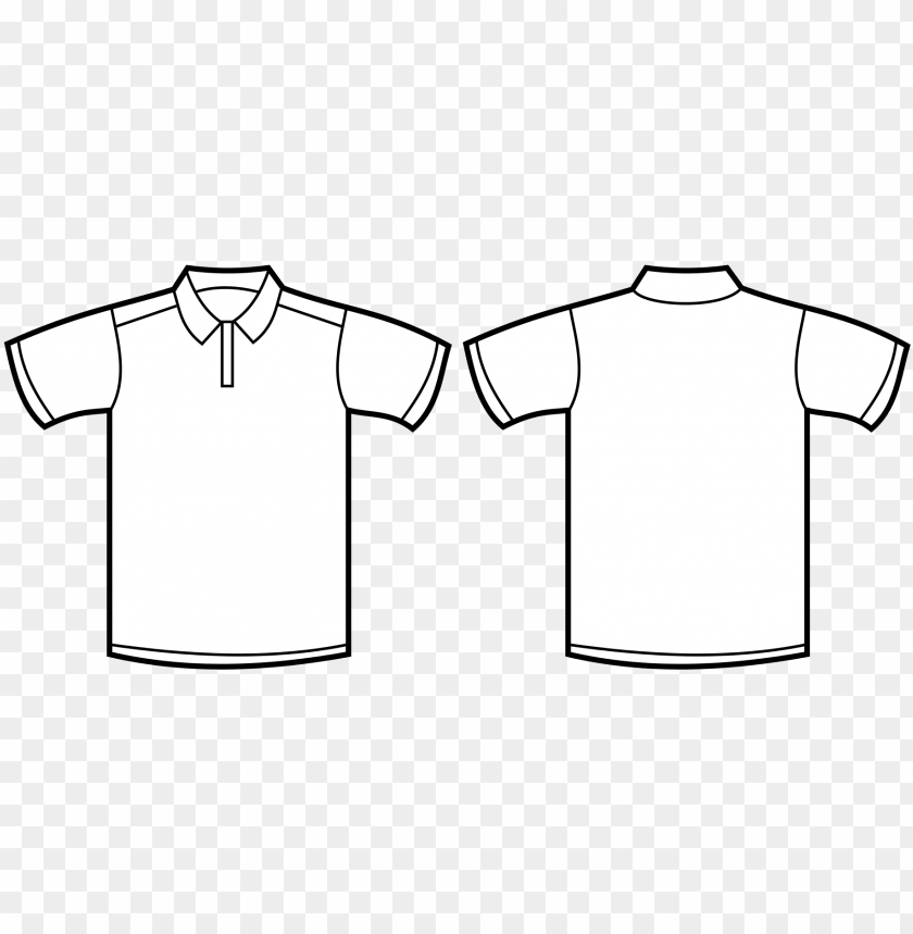 polo t shirt outline