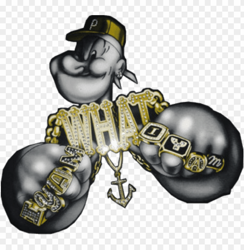 thug life gangster art PNG Transparent image for free, opeye gangsta psd160...