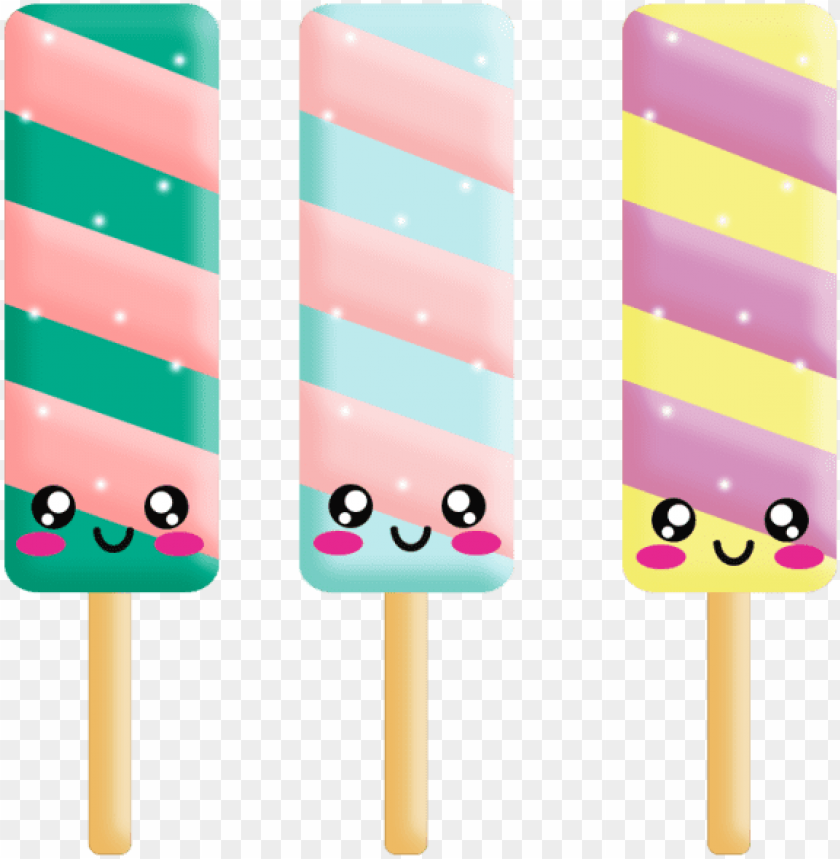 Opsicle Kawaii Popsicle Cute Popsicle Png And Psd - Paleta Kawaii PNG Transparent With Clear Background ID 286291